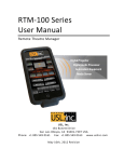 RTM-100 Series User Manual 5-16-12