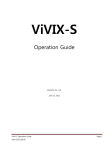 ViVIX-S Operation Guide