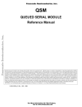 QUEUED SERIAL MODULE Reference Manual