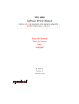 VRC 4000 Software Driver Manual