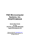 P&E Micro Kit Quickstart