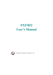 PXI7052 User`s Manual
