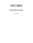 That`s Rights Import Users Guide