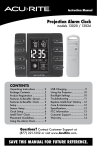 Projection Alarm Clock With Temperature & Usb Charging