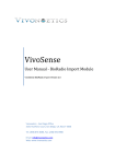 VivoSense ® BioRadio Import
