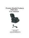 Premier Health Products PHP 2022 User Manual