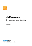 Chapter 12. Using JxBrowser with Java Web Start