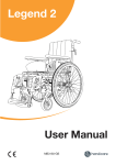 User manual Legend 2 - Handicare Mobility becomes Sunrise Medical