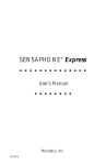 Sensaphone Express User`s Manual