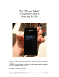 The “3 Finger Salute” A Beginners Guide to Resetting the S50