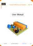 iRS4-4R 4 channel RS485 based Relay & DAQ board User Manual.