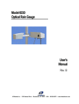 User`s Manual Model 6030 Optical Rain Gauge