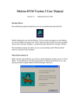 Metron-DVM Version 5 User Manual