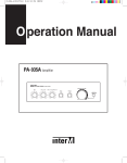 PA-935A Amplifier