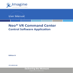 NEO VR Command Center Contrl Software Application User Manual