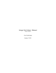 Integer Set Library: Manual