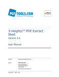 3-Heights™ PDF Extract Shell, User Manual