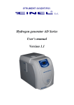 User Manual Hydrogen Generators