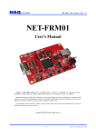 NET-FRM01 User`s Manual