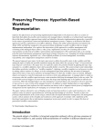 Preserving Process: Hyperlink-Based Workflow Representation