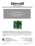 Instruction Manual - Videology Imaging Solutions, Inc.