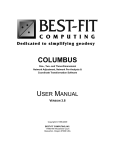 COLUMBUS User Manual Version 3.8 - Best