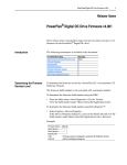 Release Notes, PowerFlex Digital DC Drive Firmware v4.001