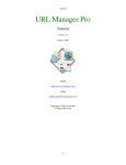 Tutorial - URL Manager Pro