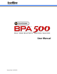 ComProbe BPA 500 User Manual
