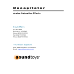 SoundToys Decapitator Manual
