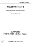 PROFIBUS-DP Interface Module User`s Manual