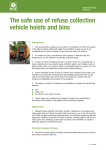 The safe use of refuse collection vehicle hoists and bins