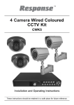 4 Camera Wired Coloured CCTV Kit CWK5