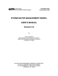 STORM WATER MANAGEMENT MODEL USER`S MANUAL Version