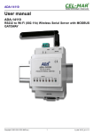 User manual ADA-14110 RS232 to Wi-Fi (802.11b - CEL-MAR