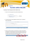 Accessing a Turnitin Assignment within a Moodle Course 1. Click on