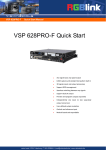 VSP 628PRO-F Quick Start