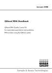 Sample & Assay Technologies QIAxcel RNA Handbook