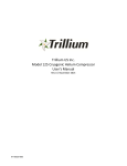 Trillium US Inc. Model 125 Cryogenic Helium Compressor User`s