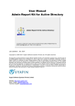 User Manual Admin Report Kit for Active Directory