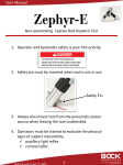 User Manual 1. Operator and bystander safety is your first priority. 2