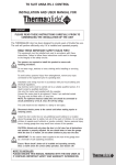 1999-September 2006 Installation & User Manual for Thermaglide