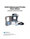 4220 Submerged Probe Flow Meter User Manual