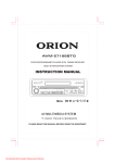 Orion AVM-57188BTG User Guide Manual - CaRadio