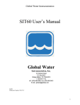 SIT60 User`s Manual - Global Water Instrumentation, Inc.