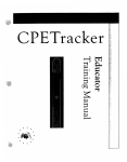 CPE Tracker Manual - Palmerton Area School District
