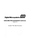 Digital Microsystems UJJ `" DM5-S000 PROGRAMMER`S
