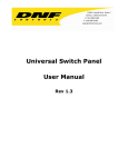Universal Switch Panel User Manual