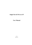 Single Port KVM over IP User Manual