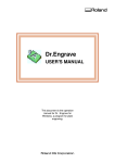 User`s Manual, Dr. Engrave
